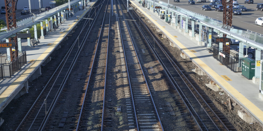 Aerial view of Fairfield Metro Station.